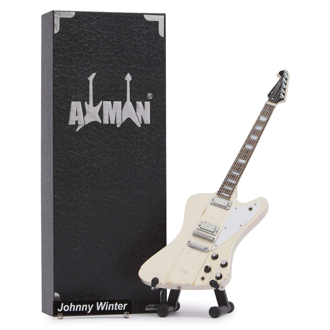 Johnny Winter Guitar Miniature Replica | Handmade Music Gifts