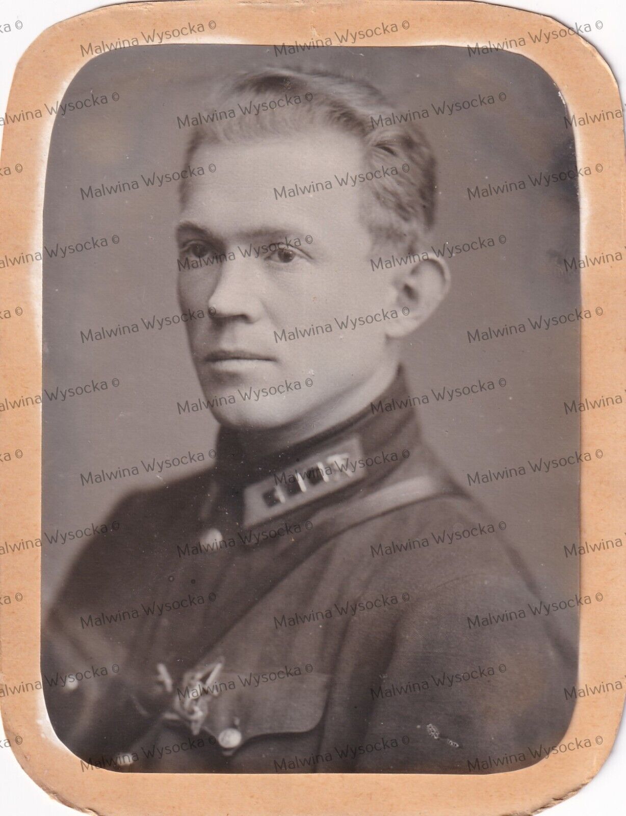 Russia Soviet Red Army 1920s, rare portrait photograph of an officer