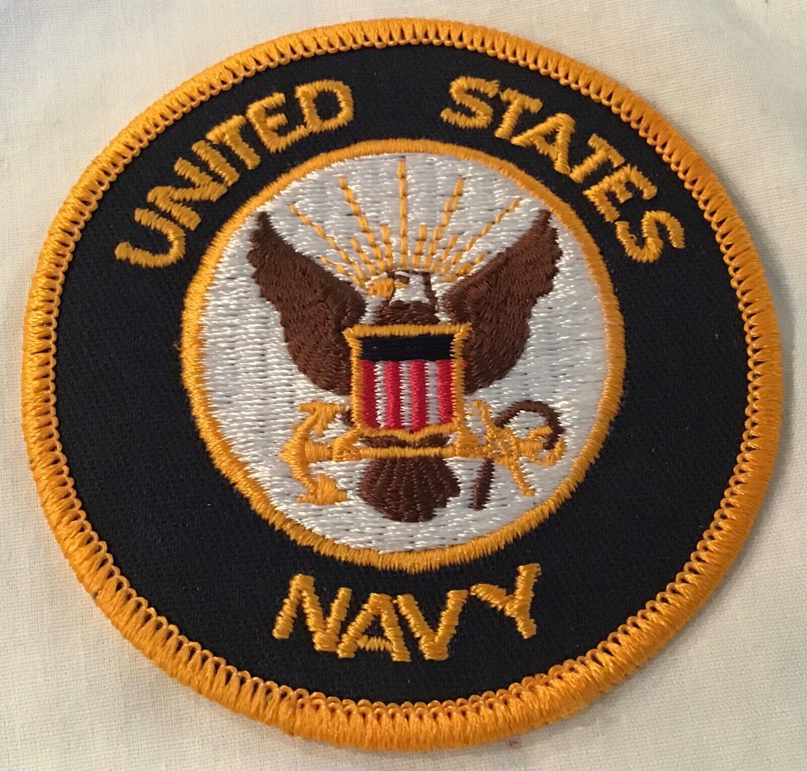 United States Navy Military Embroidered Round Patch NEW