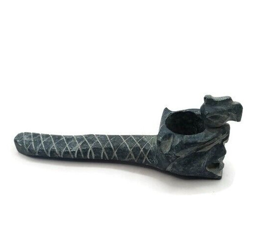 Handmade Peruvian Pipe Carved in Stone from the Andean Trilogy - Sacred Symbol
