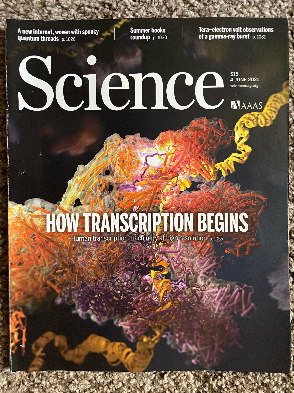 SCIENCE Magazine June 4 2021 How Transcription Begins Gamma Ray Burst Books