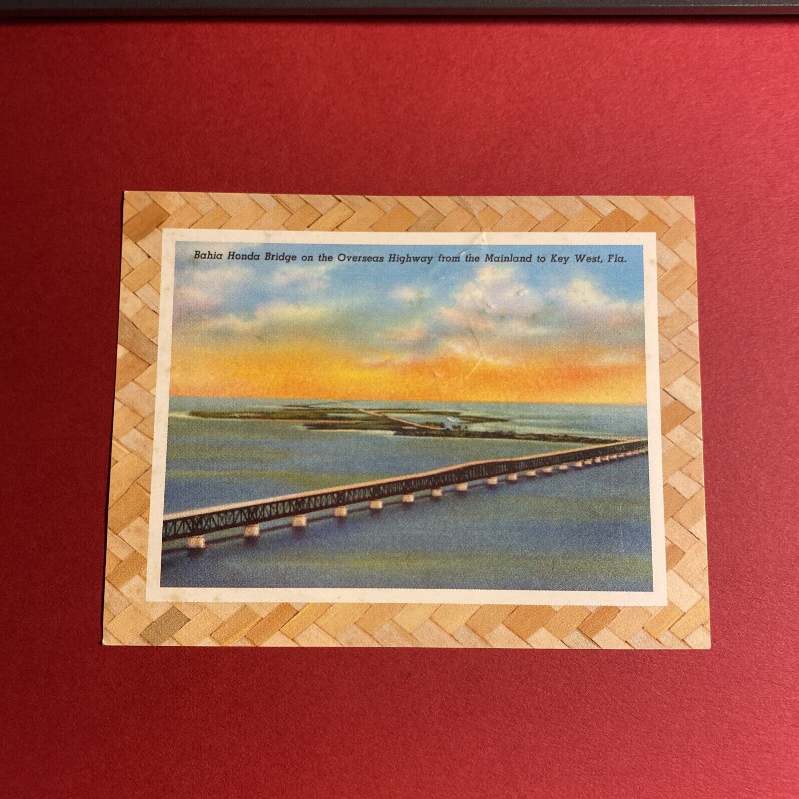 (1) Vintage Postcard Bahia Honda Bridge Overseas Highway Mainland Key West, FL