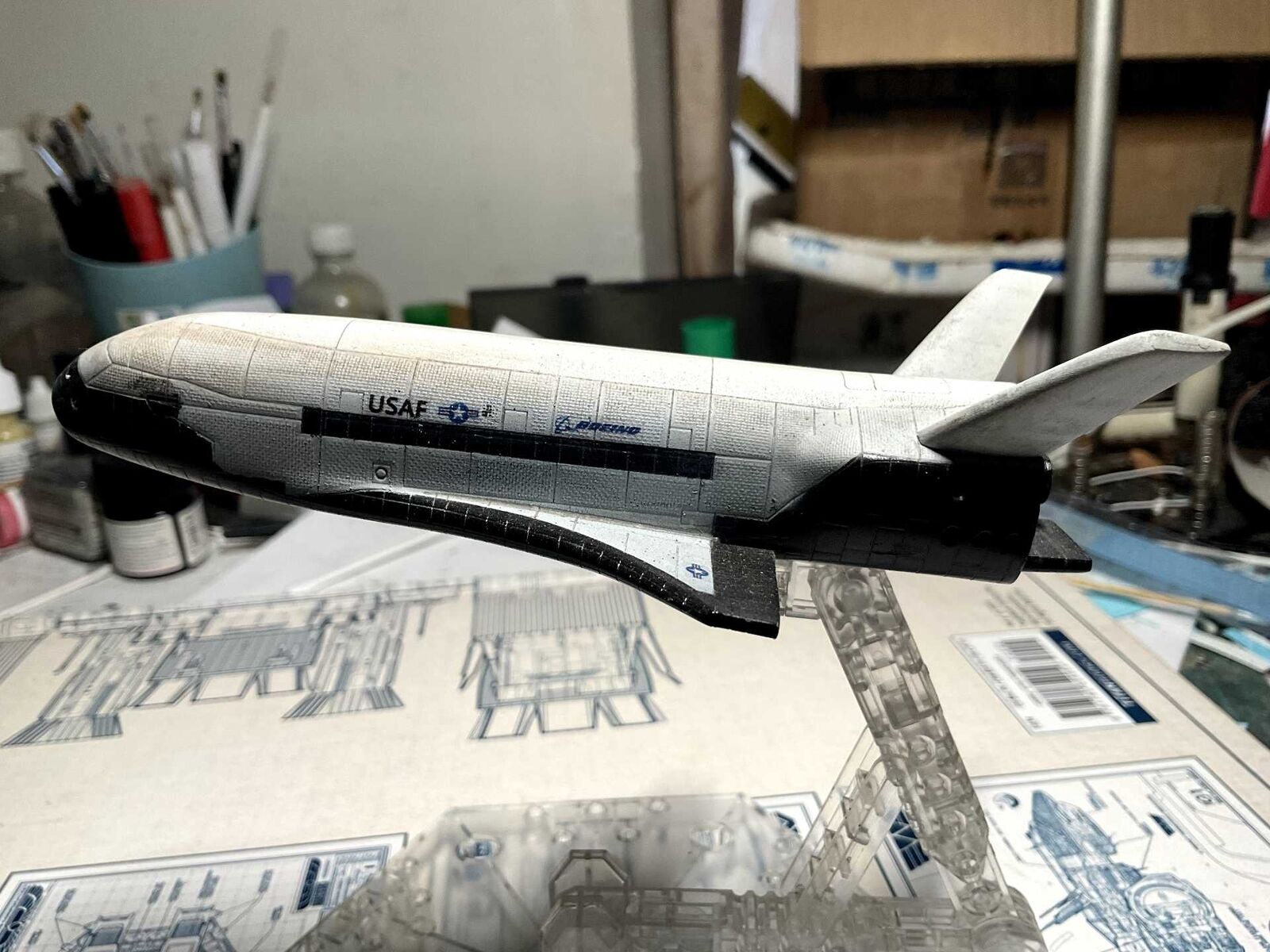 1:72 Scale USA X37B Space Plane Model Finished Painted Product