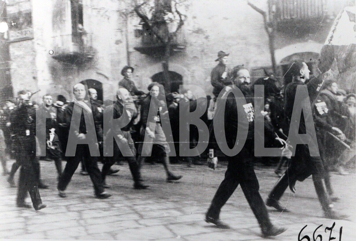 Vintage Press Photo Italy,Parade Fascist IN Napoli, 1922, print 9 3/8x7 1/8in