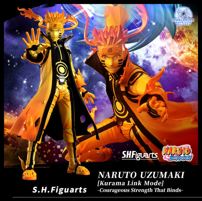 Bandai S.H. Figuarts  Naruto Uzumaki Kurama Link Mode US Seller March24 PreOrder