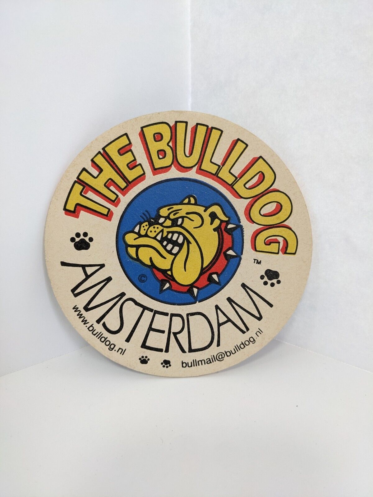 Bulldog Coffeeshop Coaster  Amsterdam Early 2000\'s Cannabis Marijuana Pot