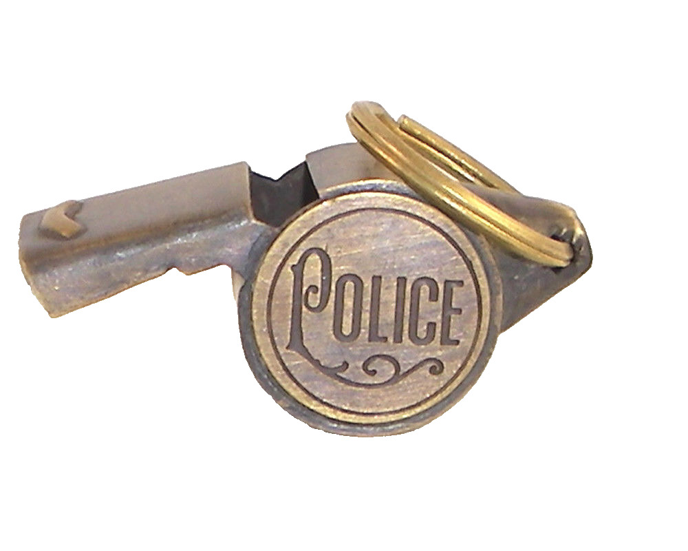  Brass Working Police Whistle 