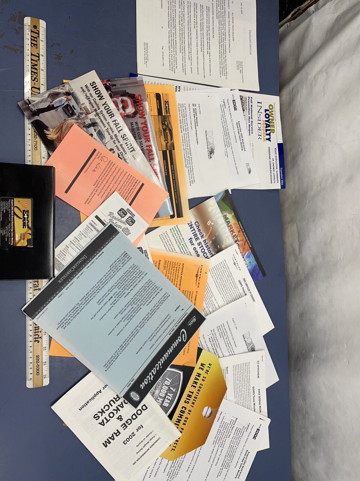 Huge Lot 2002 Dodge Jeep Sales Meeting Letters Announcements VHS Flyers And More