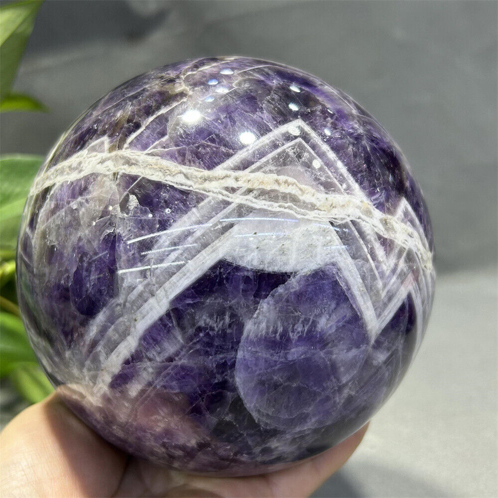 7.81LB Natural Dreamy Amethystl Sphere Quarzt Crystal Ball reiki healing