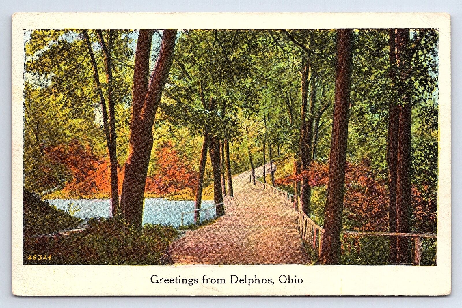 Postcard Greetings From Delphos Ohio