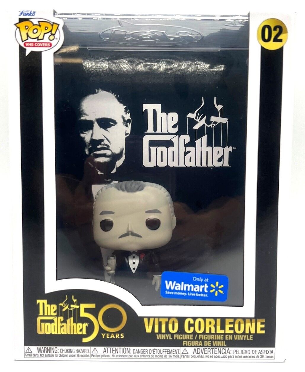 Funko Pop VHS Covers The Godfather 50yrs Vito Corleone #02 Walmart Exclusive