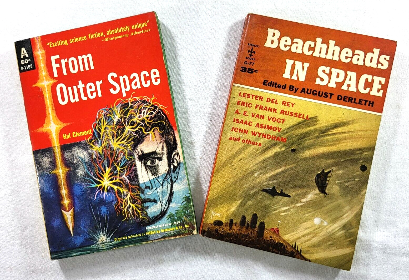 1950\'s Science Fiction Paperbacks: Beachheads in Space & From Outer Space