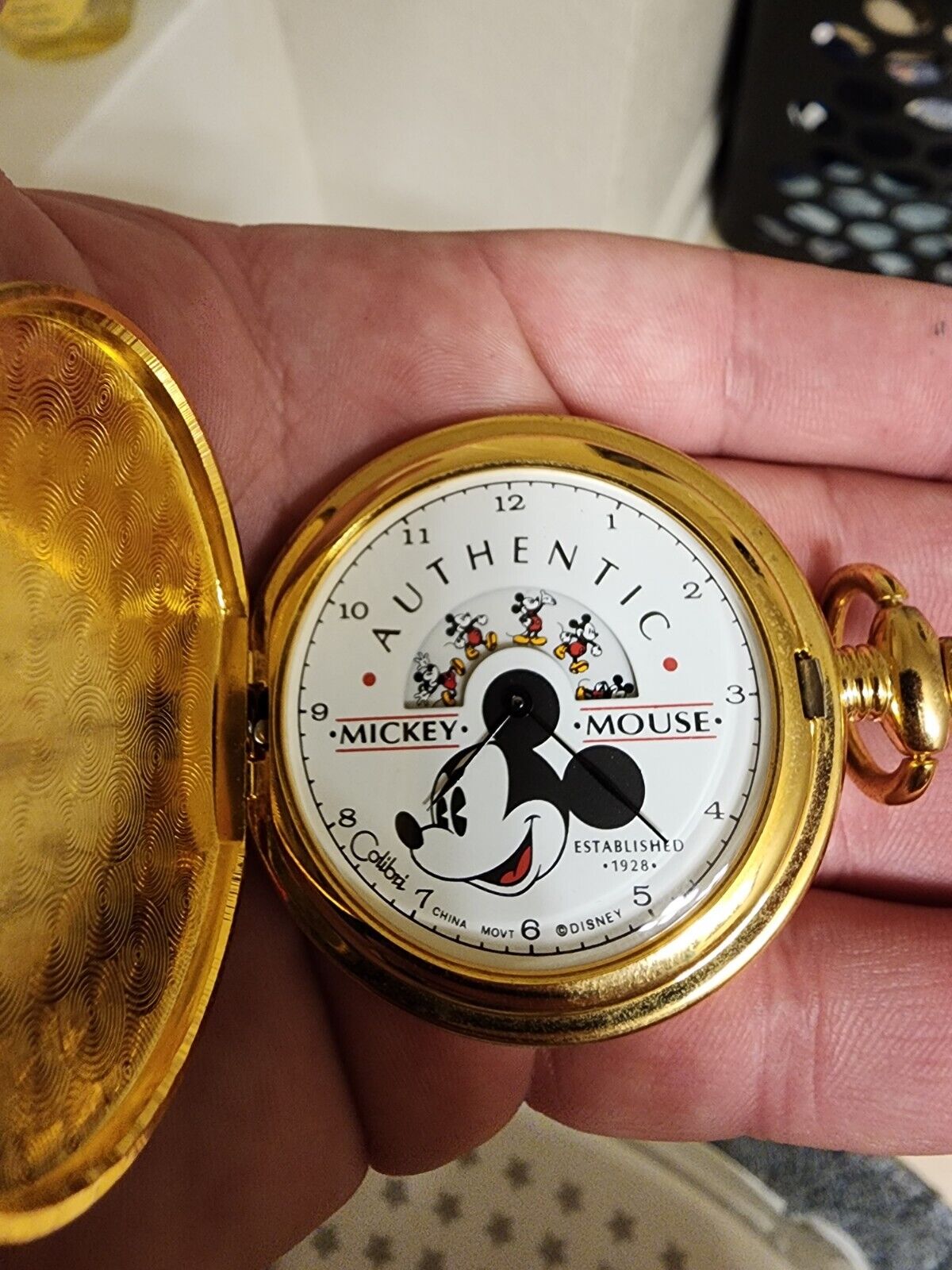 Extremely Rare Colibri Mickey Mouse Pocket Watch