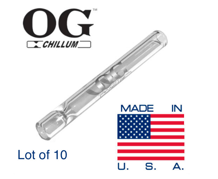 Lot Of 10 - 4\'\' The Original OG Chillum Made In USA - One Hitter 