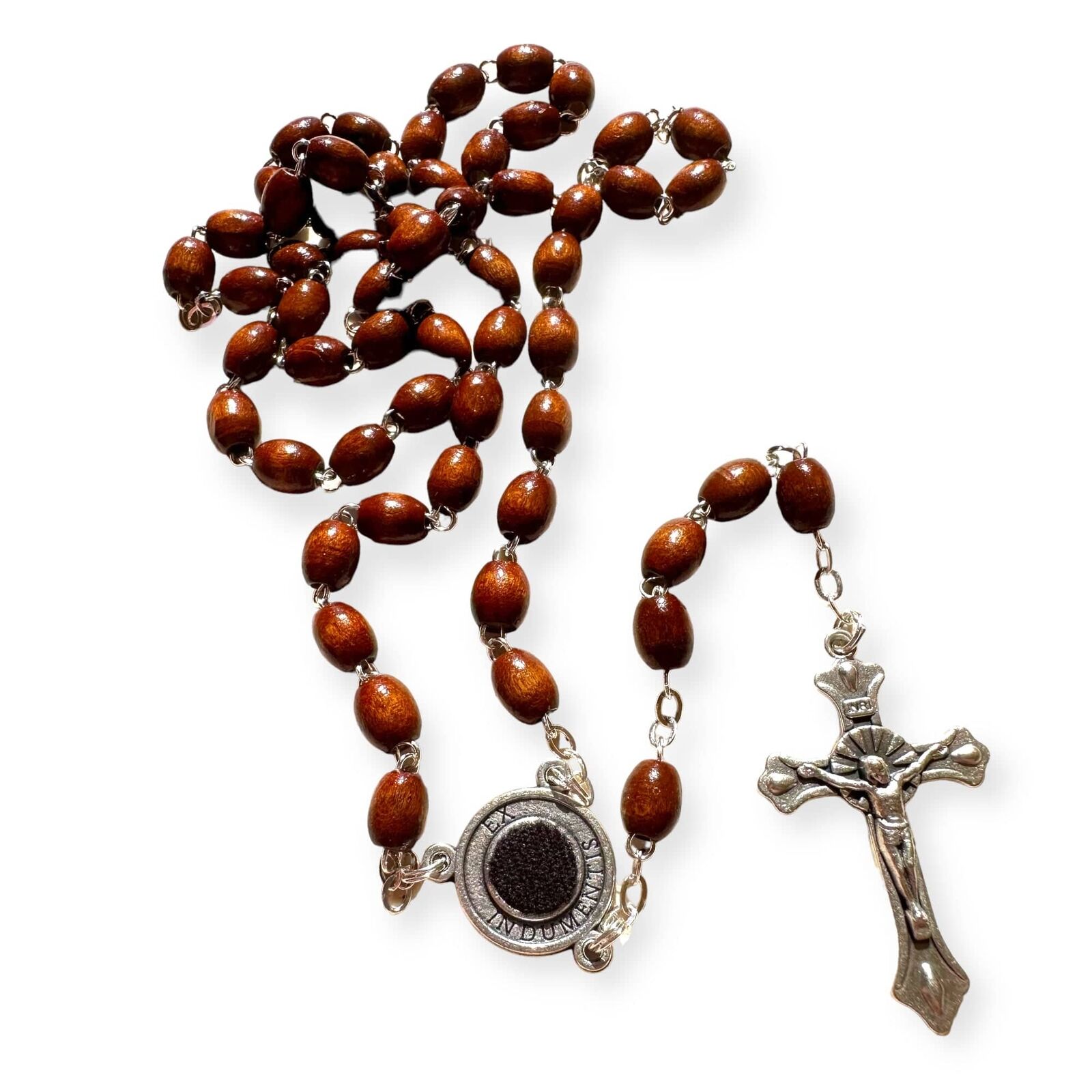 San Padre Pio Rosary Blessed By Pope Benedict 2nd Class Relic -St. Father Pio