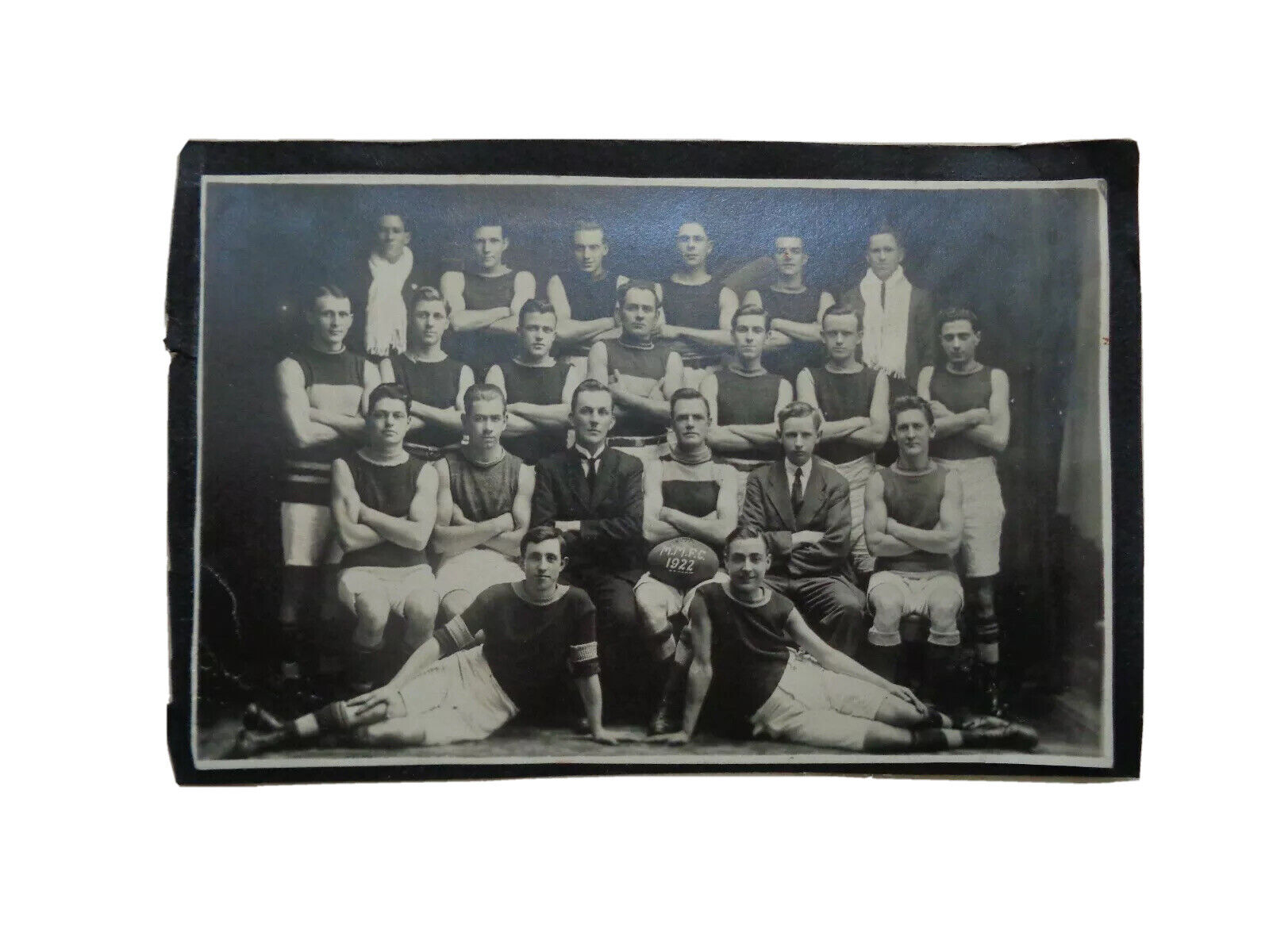 1922 Original Picture MMFC Mens Australian Football Rugby Team Photo