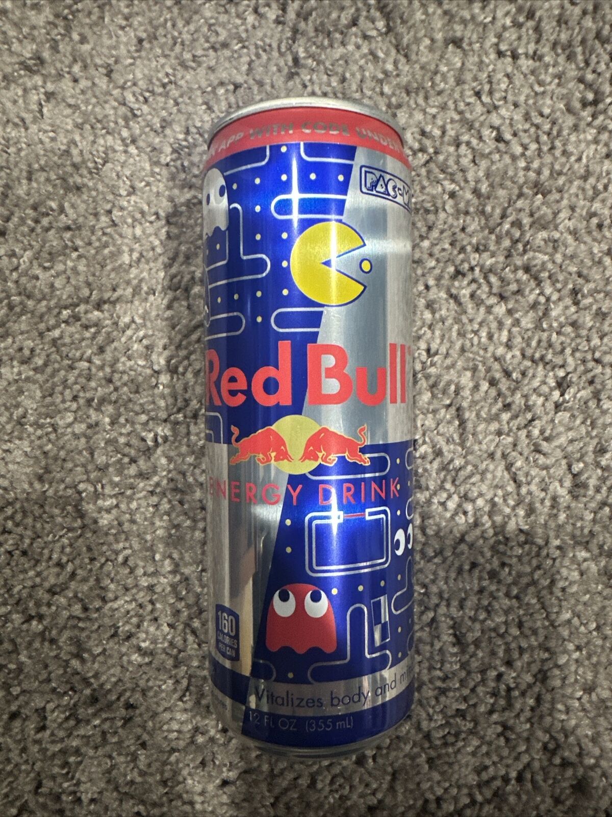 UNOPENED NEW Red Bull Can Pac-Man Special Edition 8.4 oz