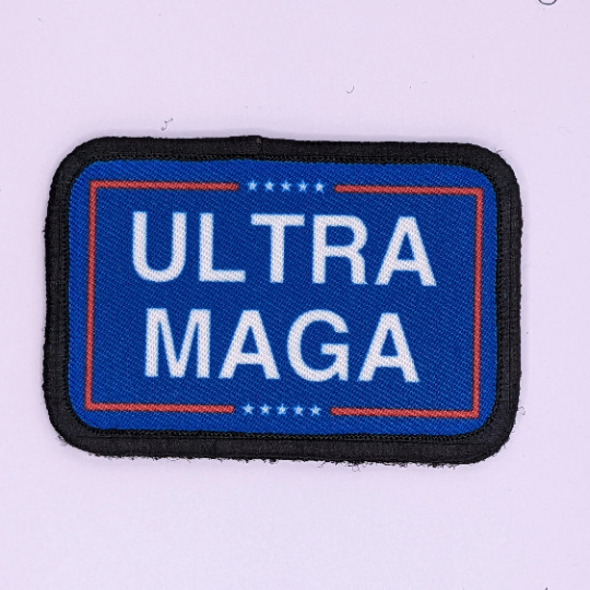 Ultra MAGA blue Trump 2024 morale patch 2\