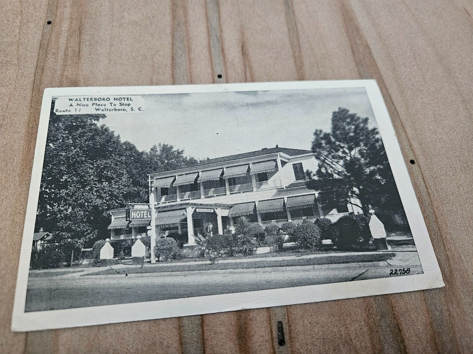 Historic Dinty Moore's Tourist Home & Sign Fayetteville N.C. Original Postcard