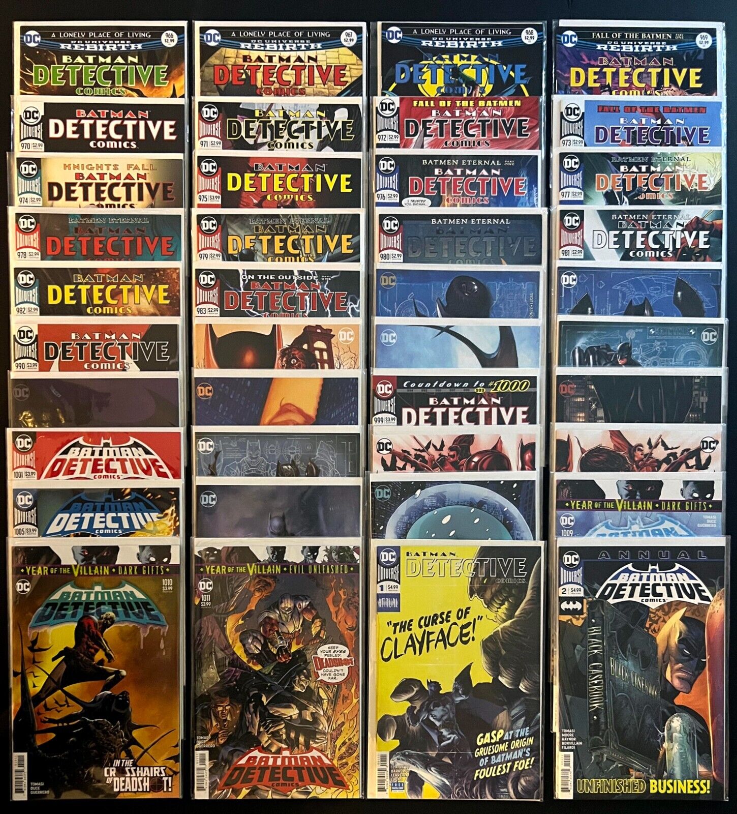 BATMAN 40 Book Lot DETECTIVE COMICS #966-1011 Mark Brooks Dell Otto Variants+