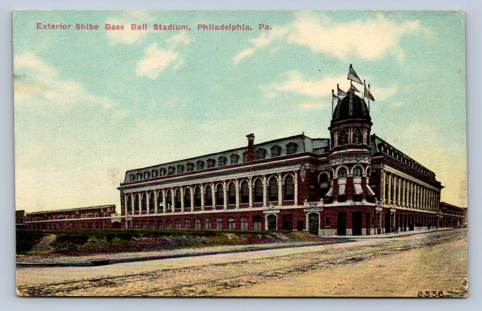 J97/ Philadelphia Pennsylvania Postcard c1910 Shibe Baseball Stadium 443