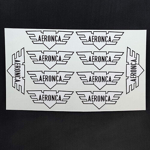 10 Aeronca Aircraft Vintage Style Airplane Decals, Vinyl Stickers, 2 inches