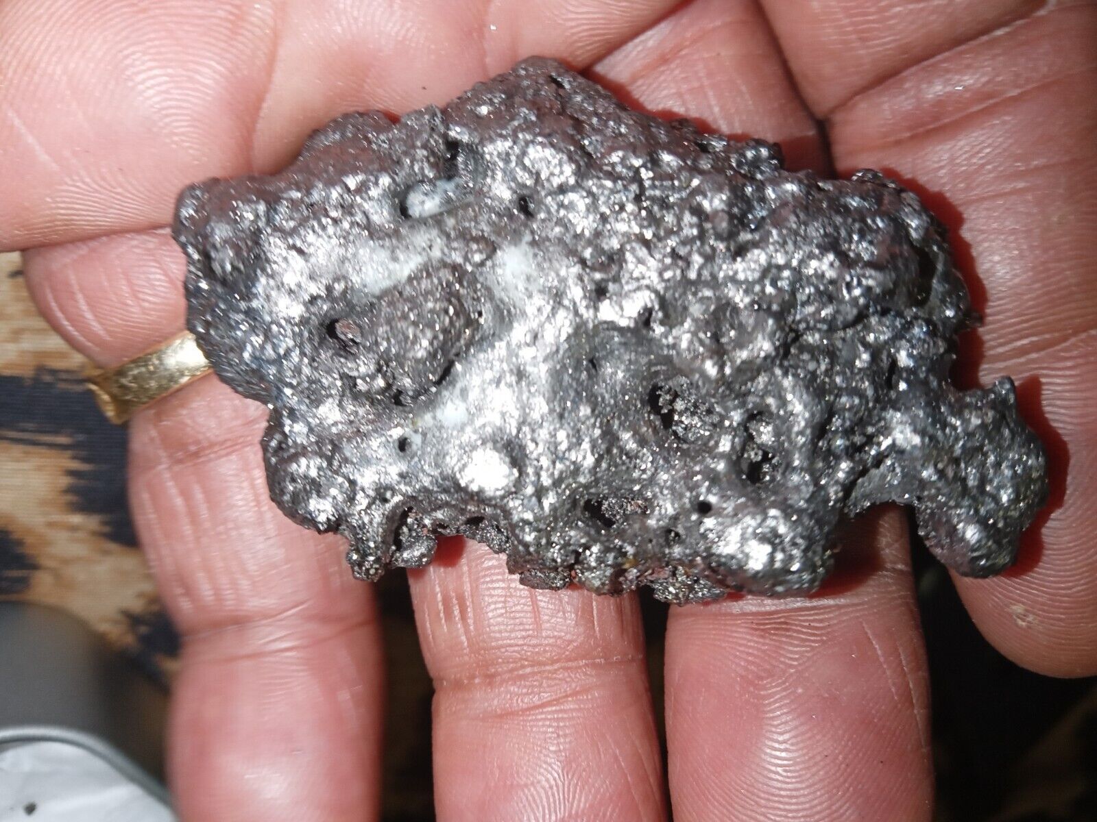 Natural Rhodium (Refined) Metallic Sponge.   Corrosive Free Metal. 