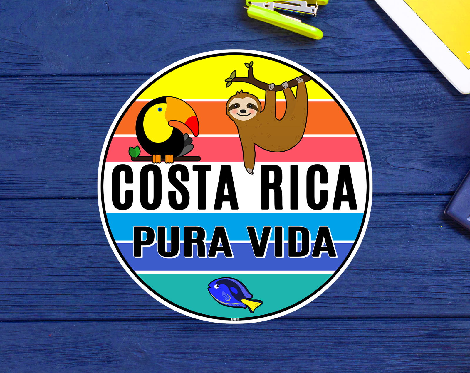 Costa Rica Pura Vida Sticker Decal Vinyl Tropical 3\