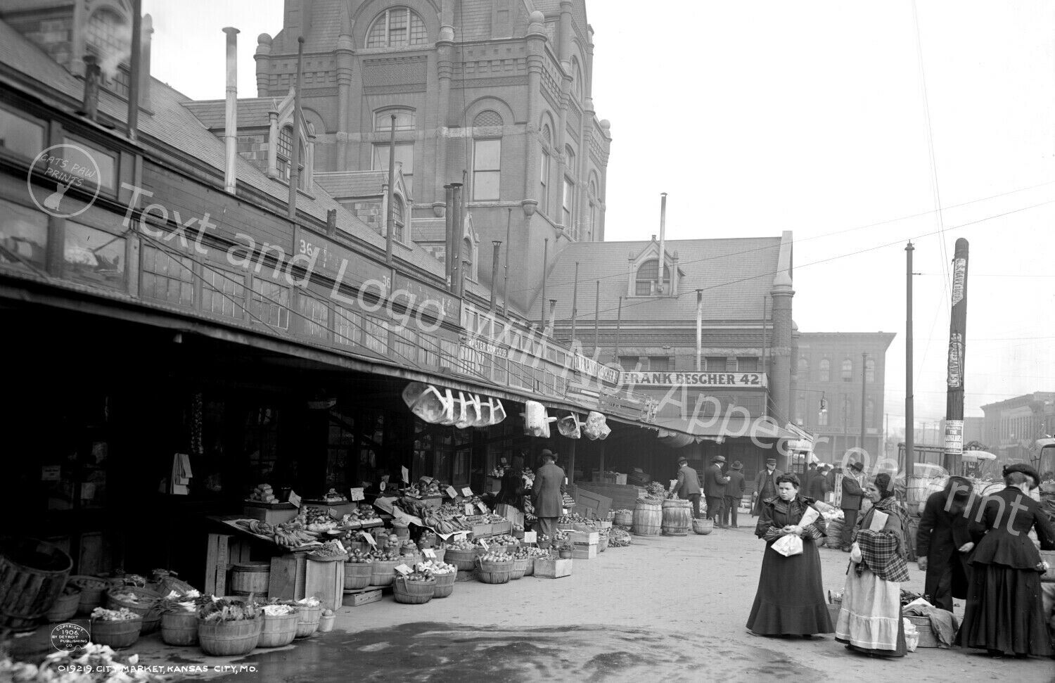 1906 City Market, Kansas City, MO Vintage Photograph 11\
