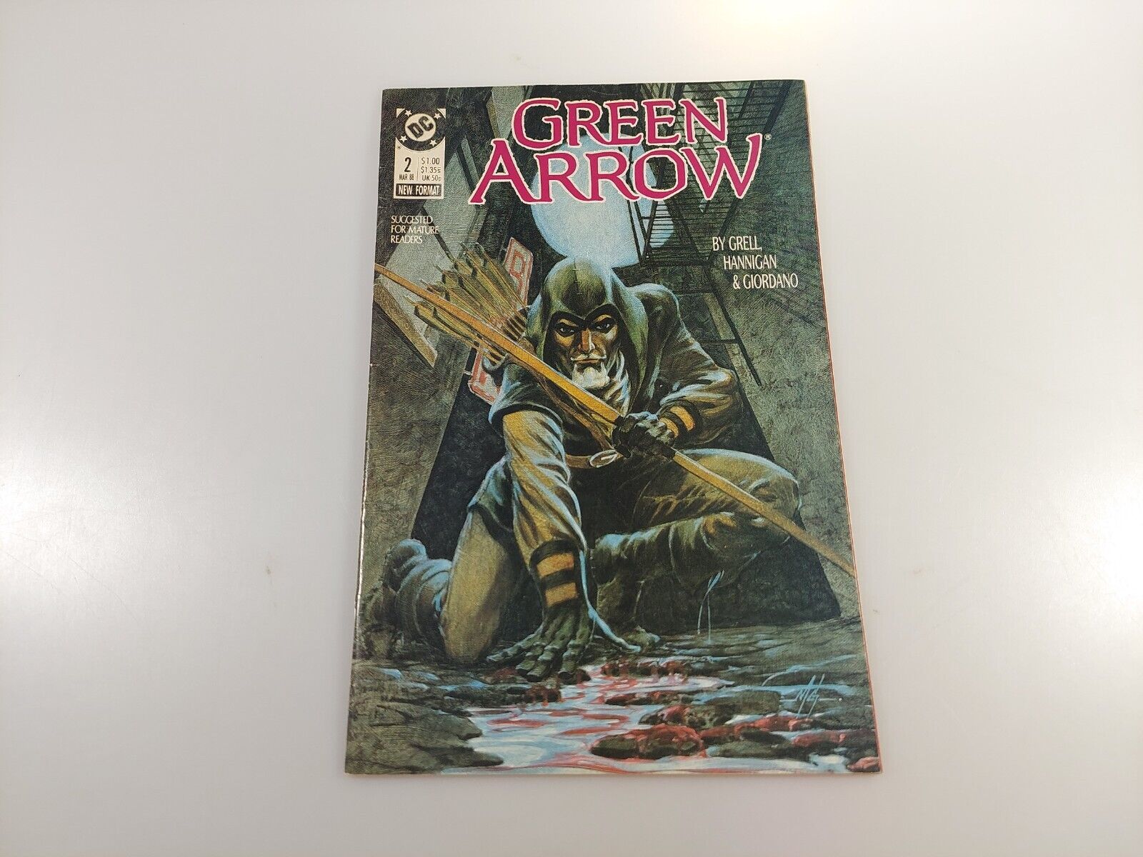 GREEN ARROW #2 Seattle, Mike Grell, DC,1988 