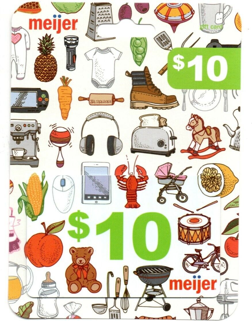 Meijer Misc Items Teddy Bear Apple Grill Drum Gift Card No $ Value Collectible