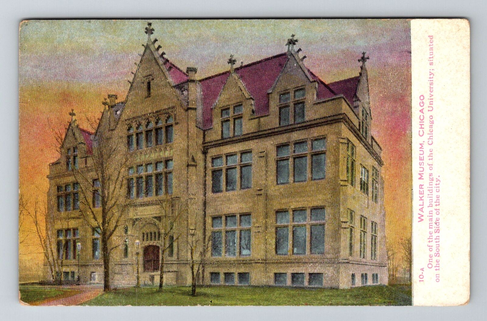 Chicago IL-Illinois, Walker Museum, Vintage Postcard
