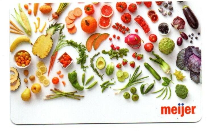 Meijer Misc Items Fruit & Vegetables Gift Card No $ Value Collectible