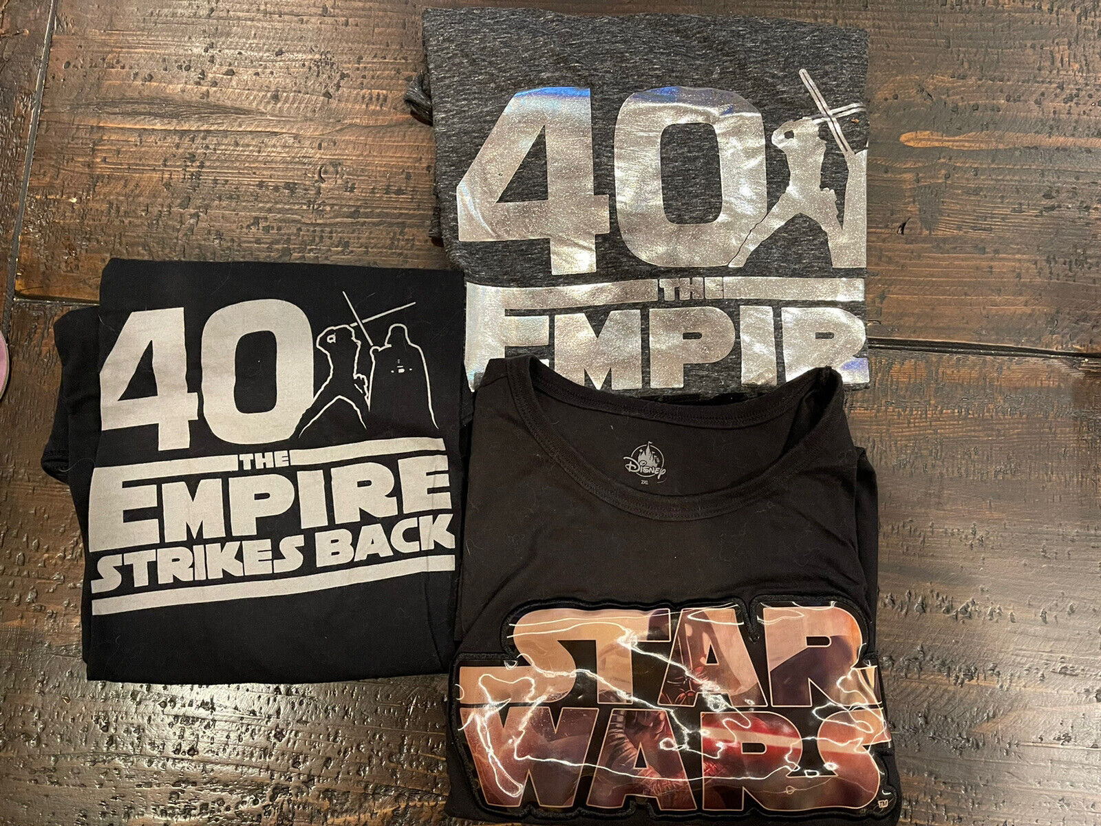 3 NEW Lot Star Wars Celebration Anaheim 2020 40th Empire Strikes Back Shirt XXL
