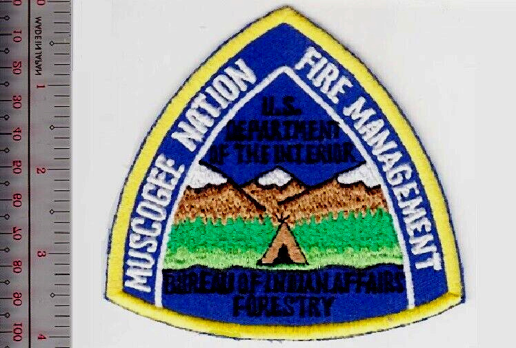 Muscogee Indian Nation Fire Management Team BIA Tribal Hotshot Oklahoma Patch