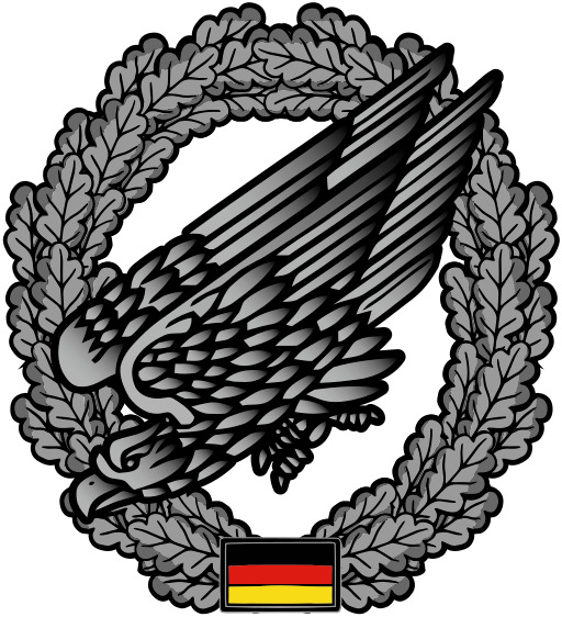 German Army Airborne Rapid Forces Division Self-adhesive Vinyl Decal