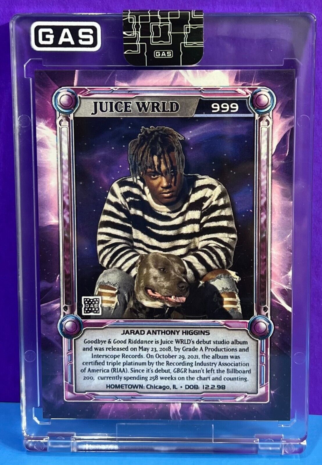 2023 Juice WRLD GAS Trading Cards Rookie Card RC 1st Official Card G.A.S.