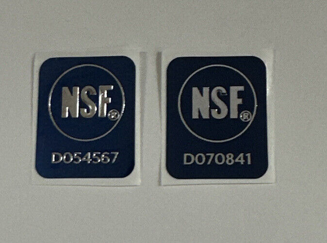 4X NSF Sticker Decal National Sanitation Foundation Restaurant D070841 D054567