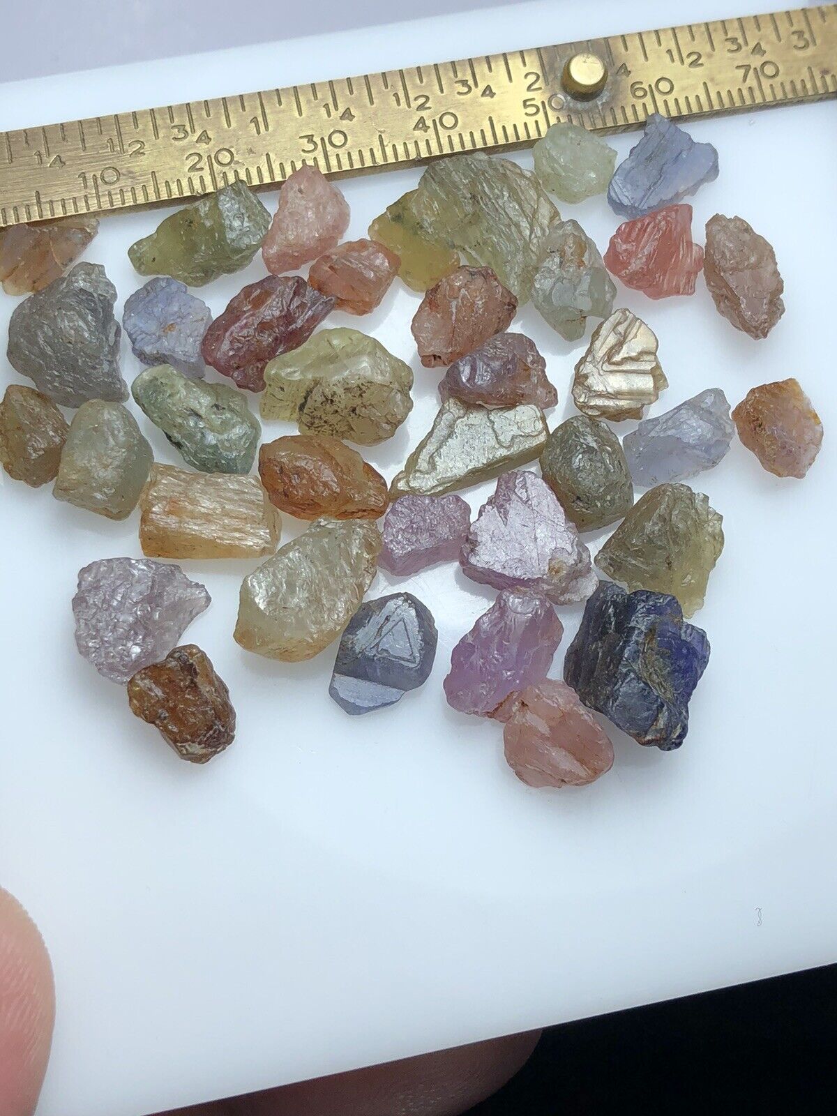 151 Crt / Natural Rough Multi Color Umba Sapphire From Africa, Hand Selection