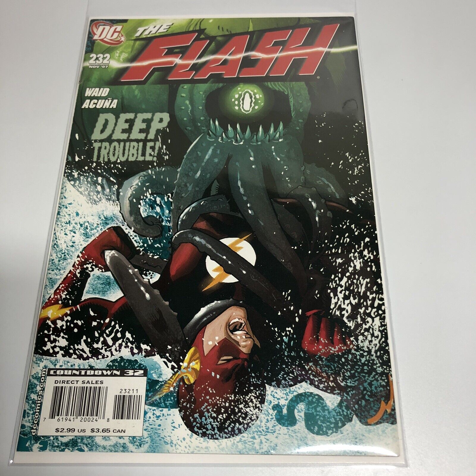 The Flash #232 (Nov. 2007) ”Deep Trouble”  DC Comics - Waid Acuna Art 
