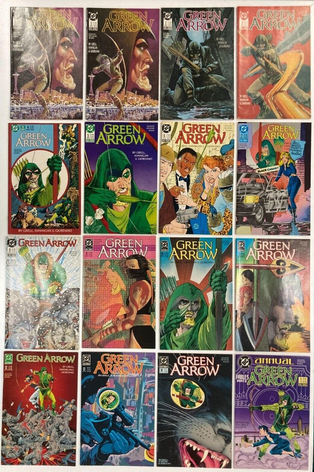 RARE Green Arrow (1987) 1st Series #1-13 + Bonus Copy #1 & Annual GREAT Cond