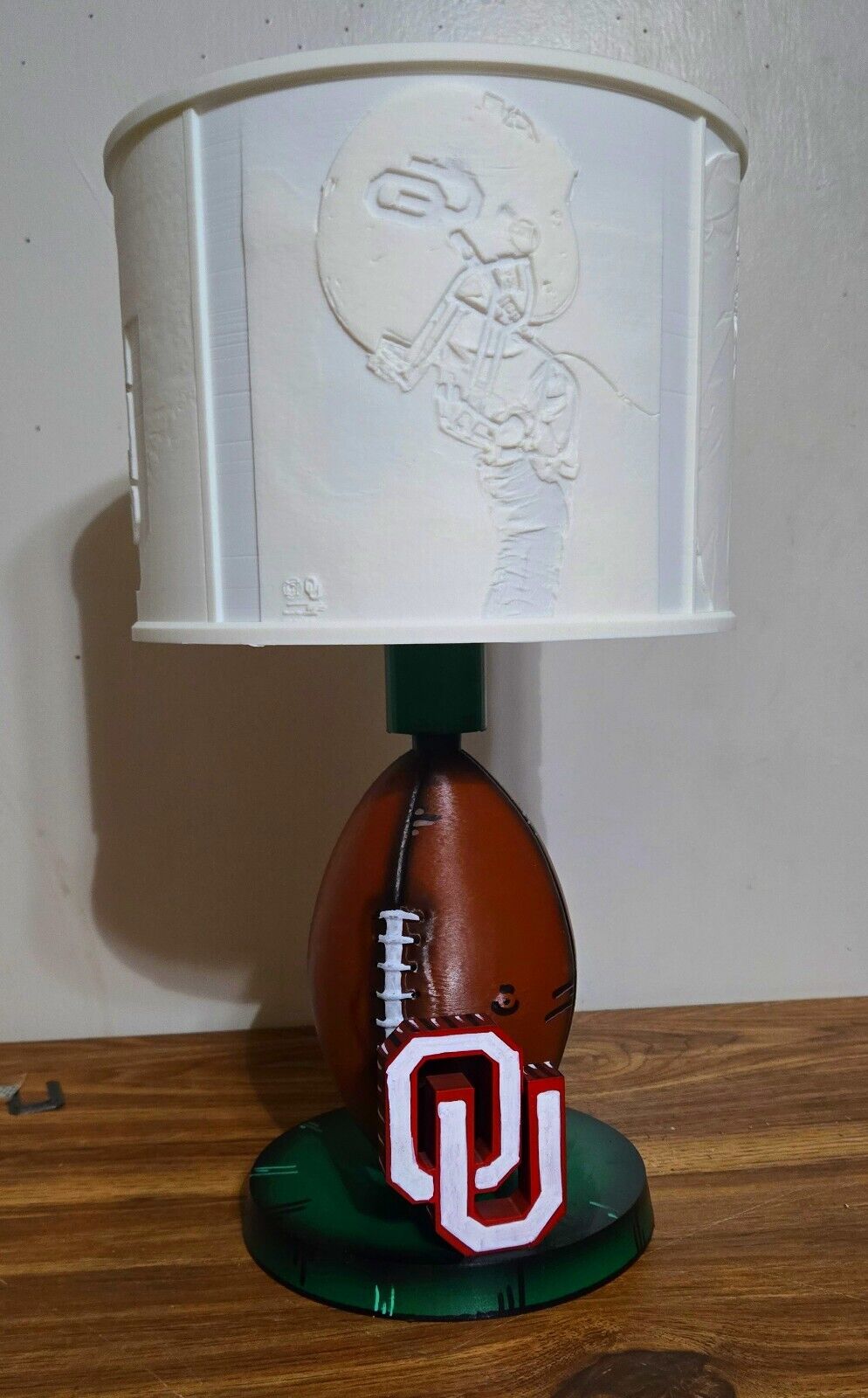 Personalized OU Table Lamp with Customer-Selected Images/color Changing Lamp