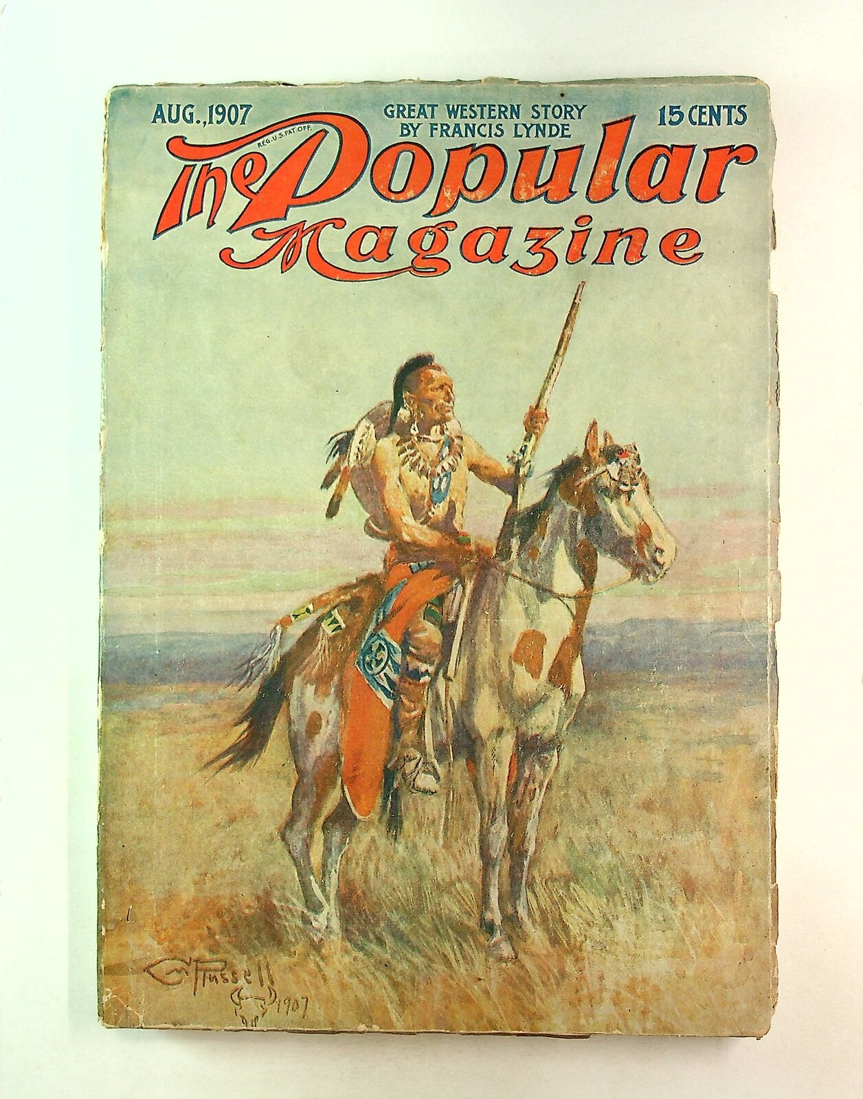 Popular Magazine Pulp Aug 1907 Vol. 9 #2 VG- 3.5