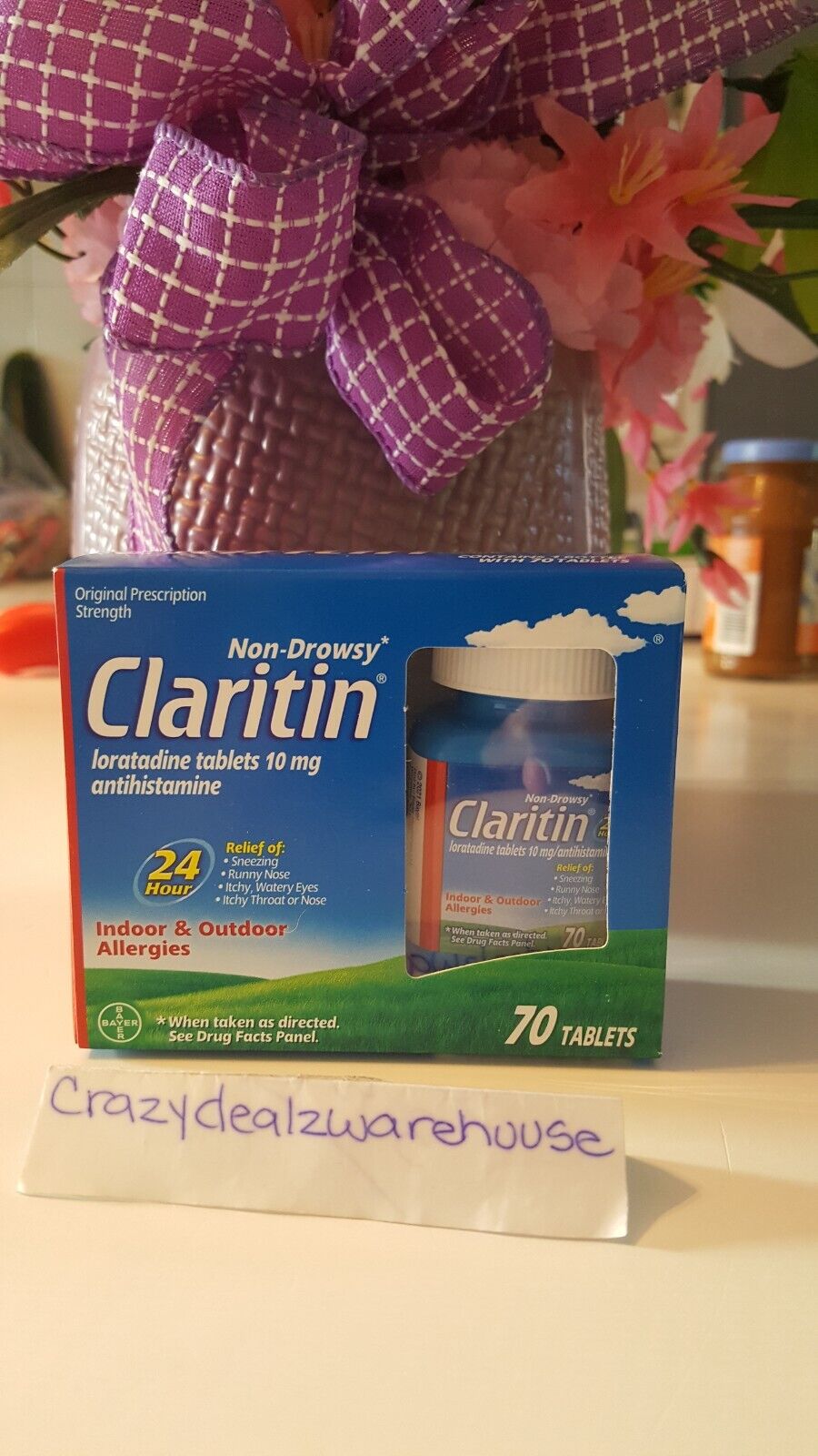 Claritin ~  Non Drowsy Allergy 10mg Tablet - 70 Count~ Exp 24/25 ~