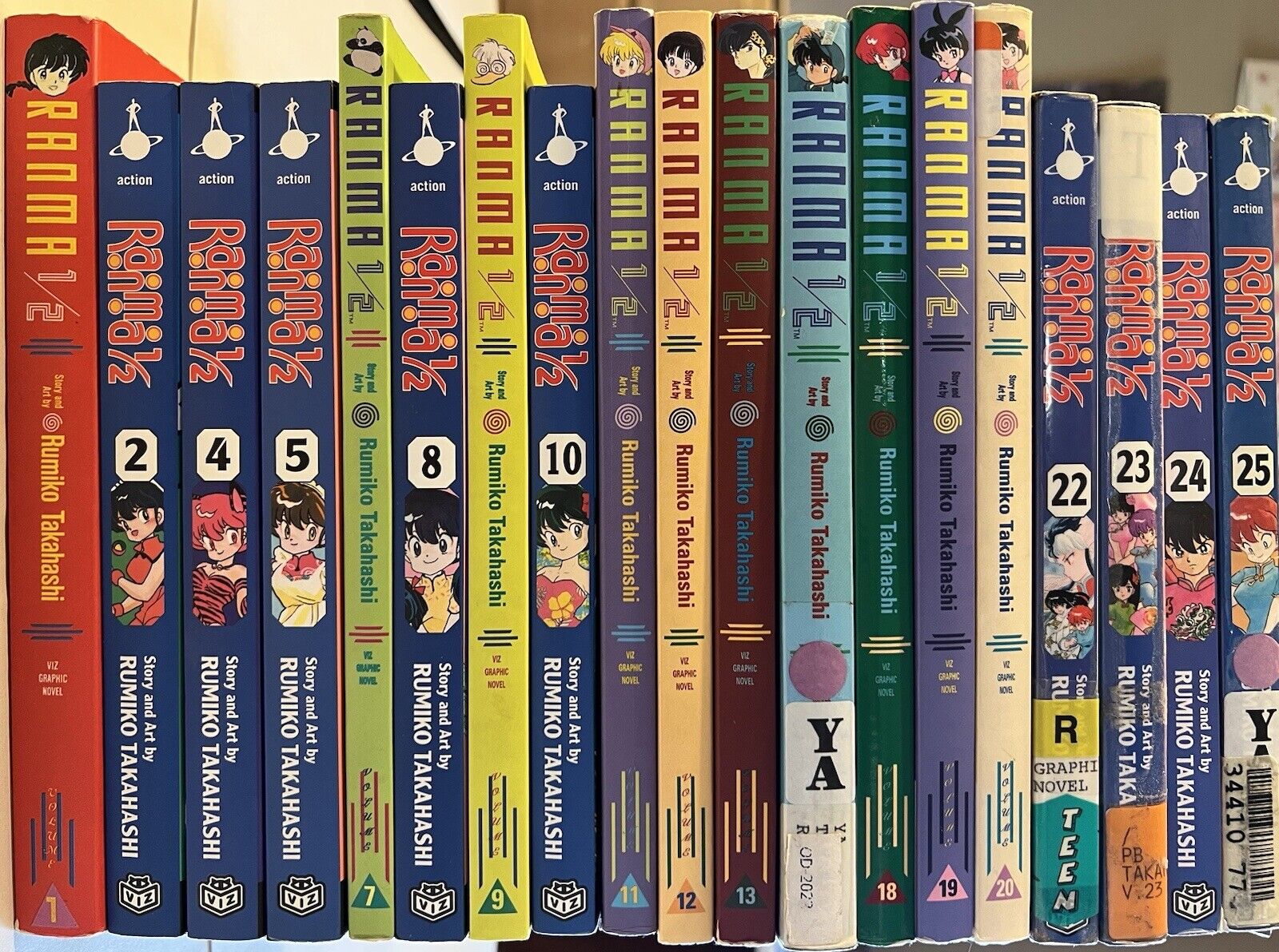 Assorted Ranma 1/2 Manga Lot 19 Volumes Manga 🪄 English Viz