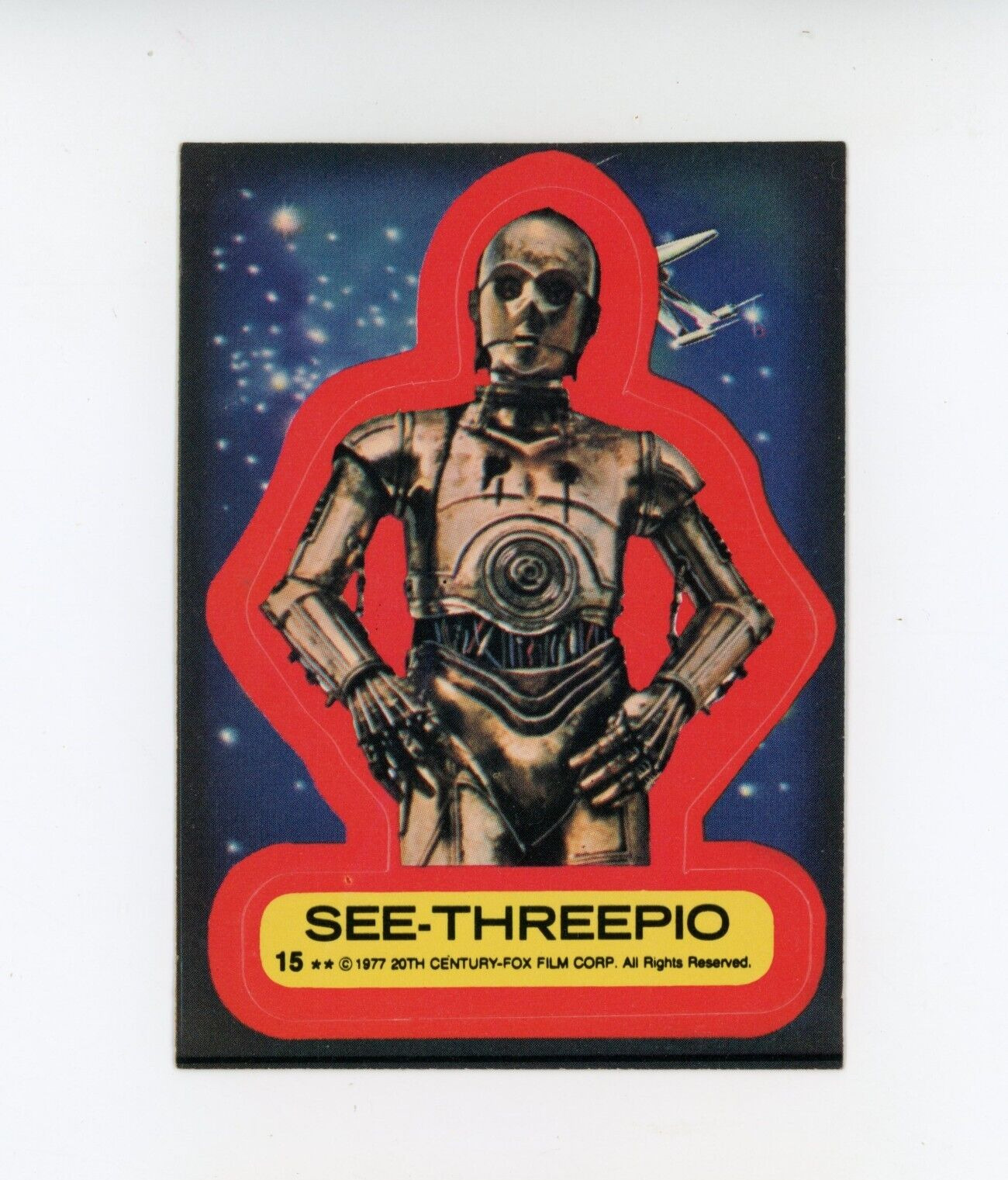 See-Threepio 1977 Topps Sticker #15 NM-MT
