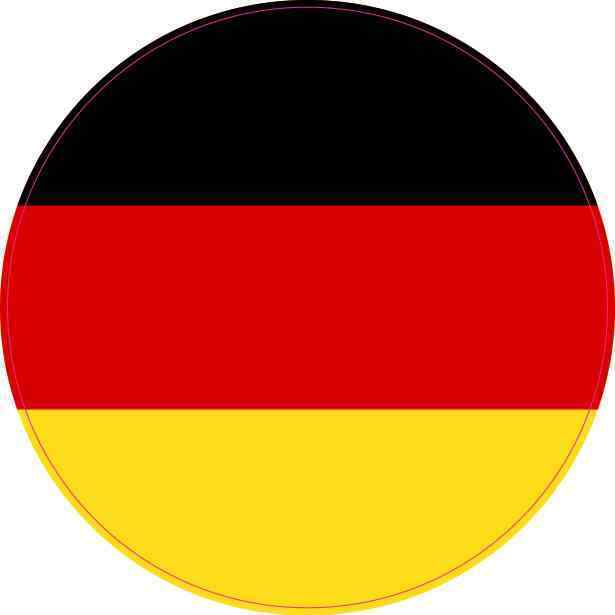 4X4 Round Germany Flag Sticker Vinyl Travel Vehicle Decal Stickers Cup Decals