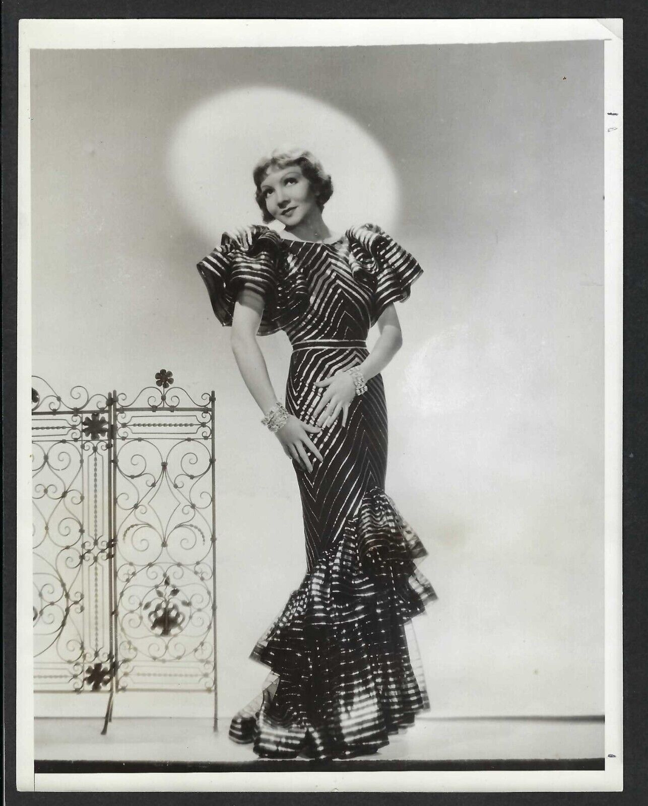CLAUDETTE COLBERT HOLLYWOOD ACTRESS VTG 1933 ORIGINAL PHOTO