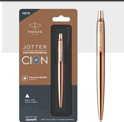 Parker Anti Microbial Jotter CION Coated Ball Pen (Ink - Blue)