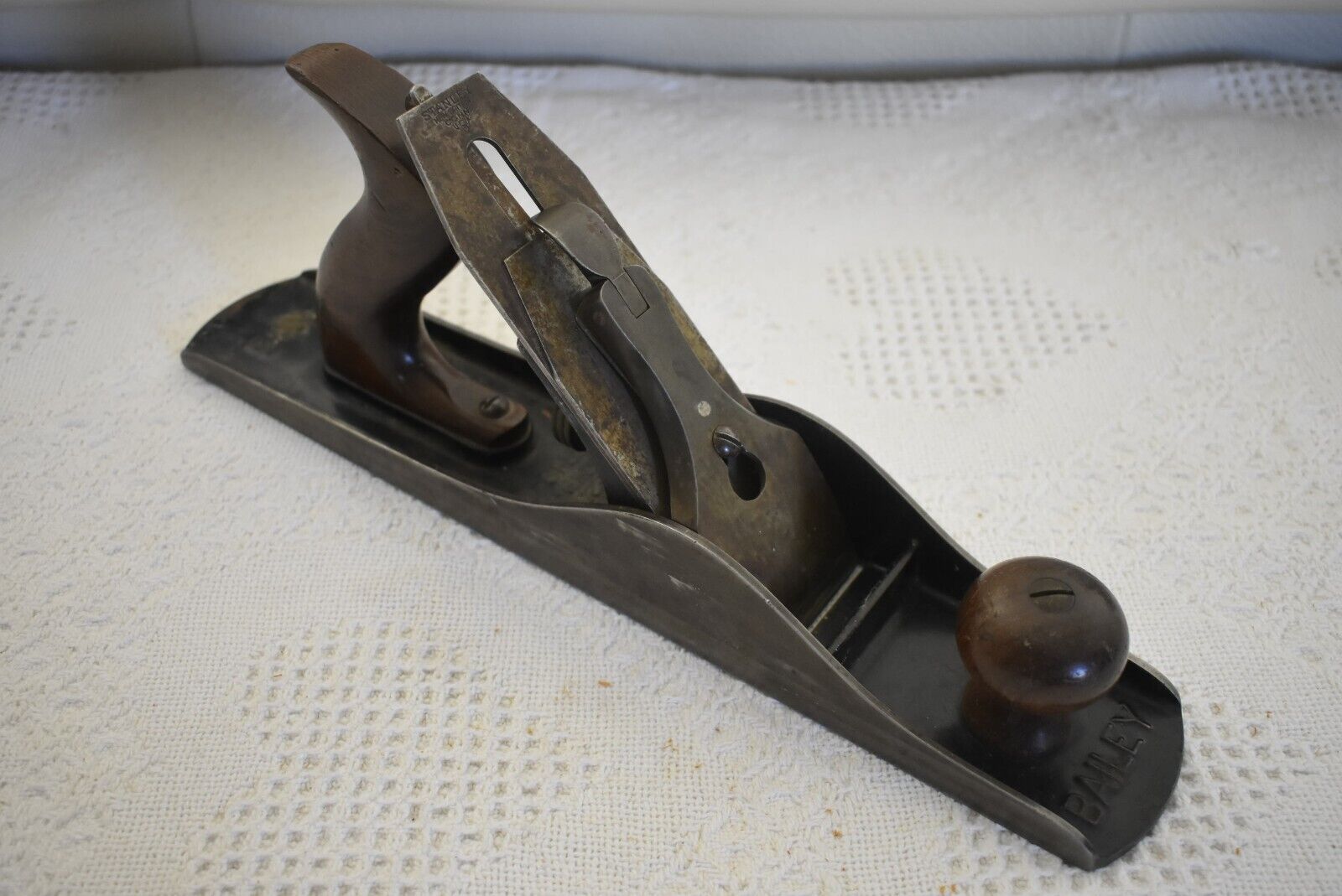 Vintage Stanley Bailey No.5 Corrugated Wood Plane 3 Patent Dates Woodworking